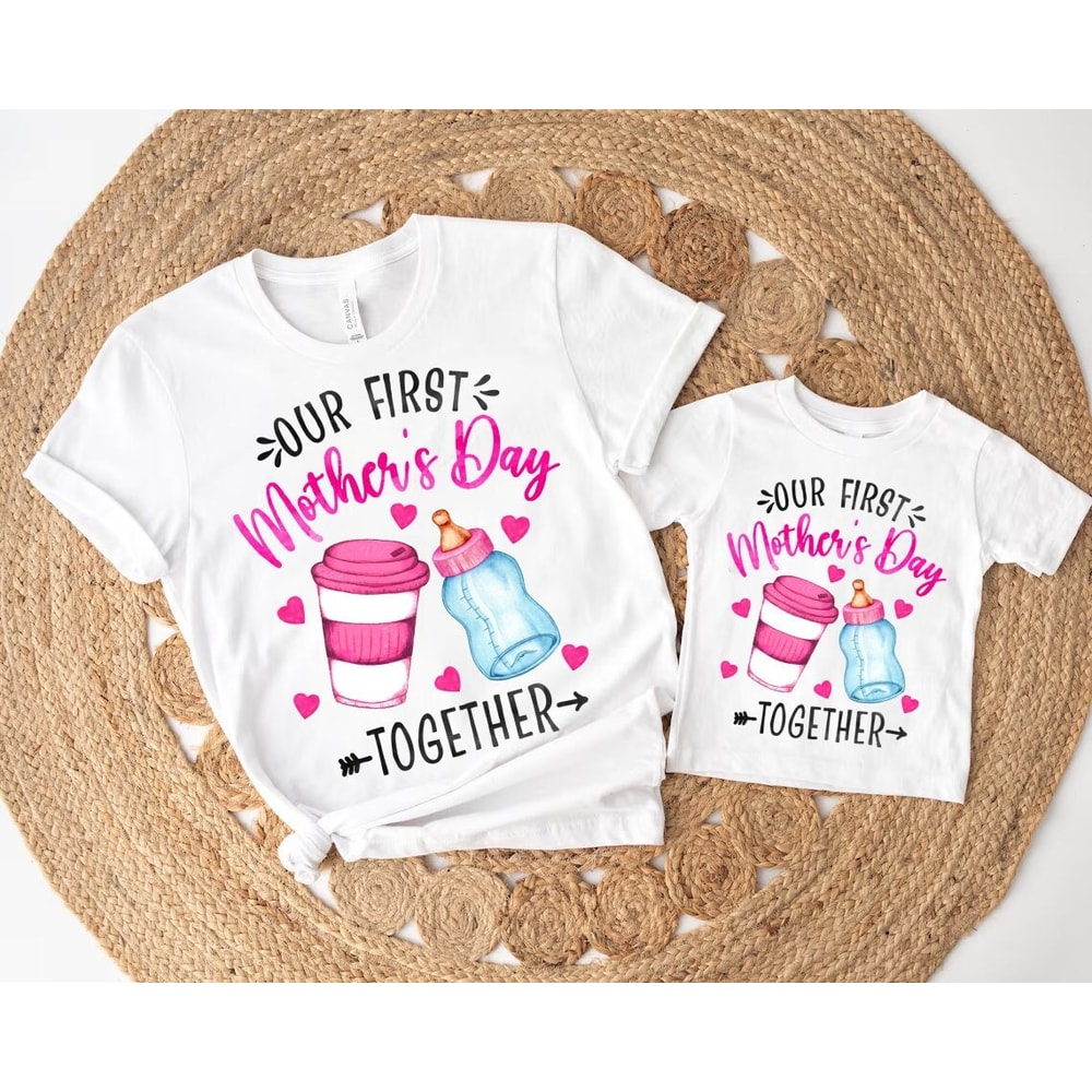 Our First Mother's Day Together Png, 1st Mothers Day Png, New Mom Png, Mommy And Daughter, Mothers Day Matching shirt Png, Mothers Day Png.jpg