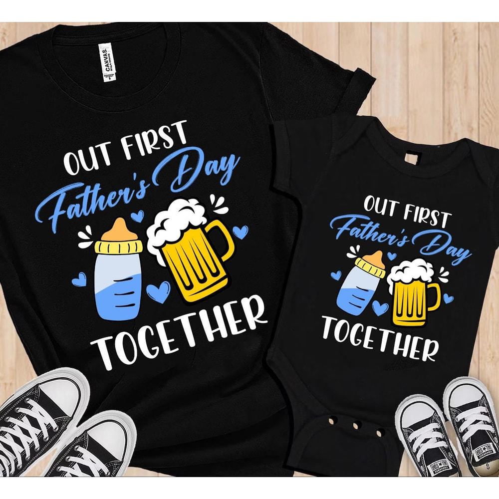 Our First Father's Day Together Png, 1st Fathers Day Png, New Dad Png, Daddy And Daughter, Fathers Day Matching shirt Png, Fathers Day Png.jpg