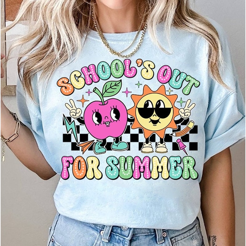 Peace Out School Png, Last Day of School Png, End of School Png, Graduation Png, Teacher, Retro Wavy Text, Digital Download Png, Dots Doodle.jpg