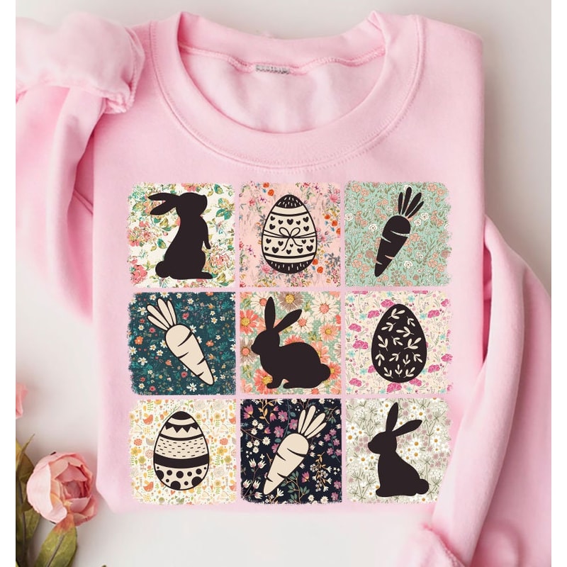 Retro Boho Easter Bunny png, Glitter Easter sublimation, Easter bunnies png, Happy Easter png, Christian sublimation, Easter bunny png file.jpg