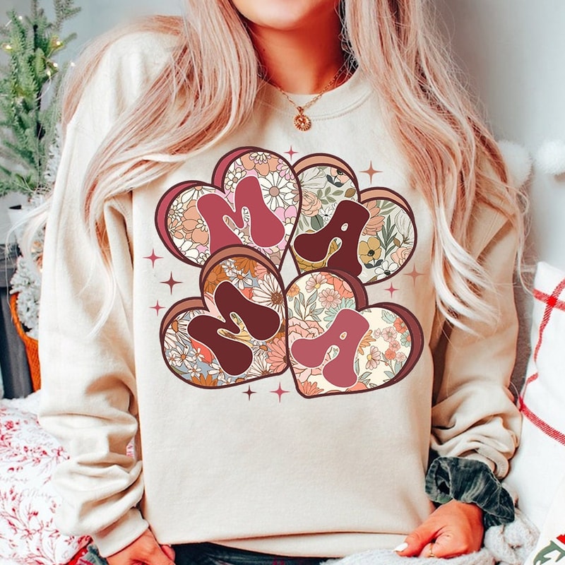 Retro Boho Mama png, Floral Mama sublimation, Mama Heart Png, Mother's Day png, Mama sublimation png, Boho designs for mama, Retro Mama.jpg