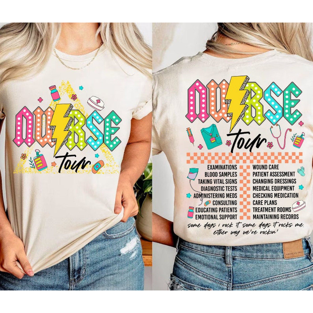 Retro Nurse Tour png, Trendy Nurse Life Png, Some Days I Rock it png, Cool Nurse Gift, Funny Nurse Shirt, Nurse stuff png, Nurse doodles png.jpg