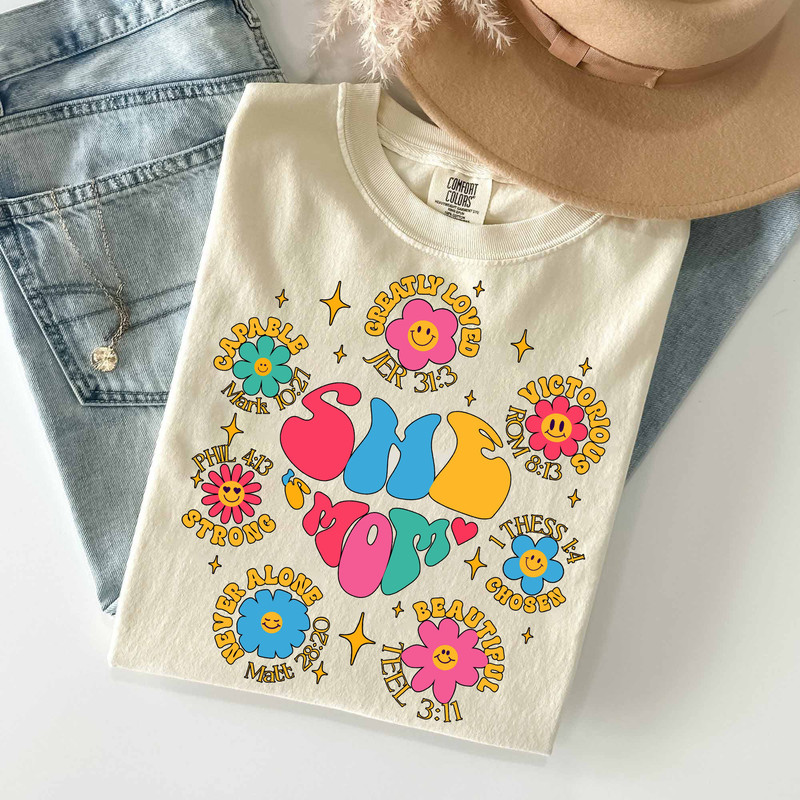 Retro She Is Mom Bible Verse png, She is Mom PNG, Mom Is Loved Strong Important Worthy Beautiful, Mother's Day Gift, Christian Mom Gift.jpg