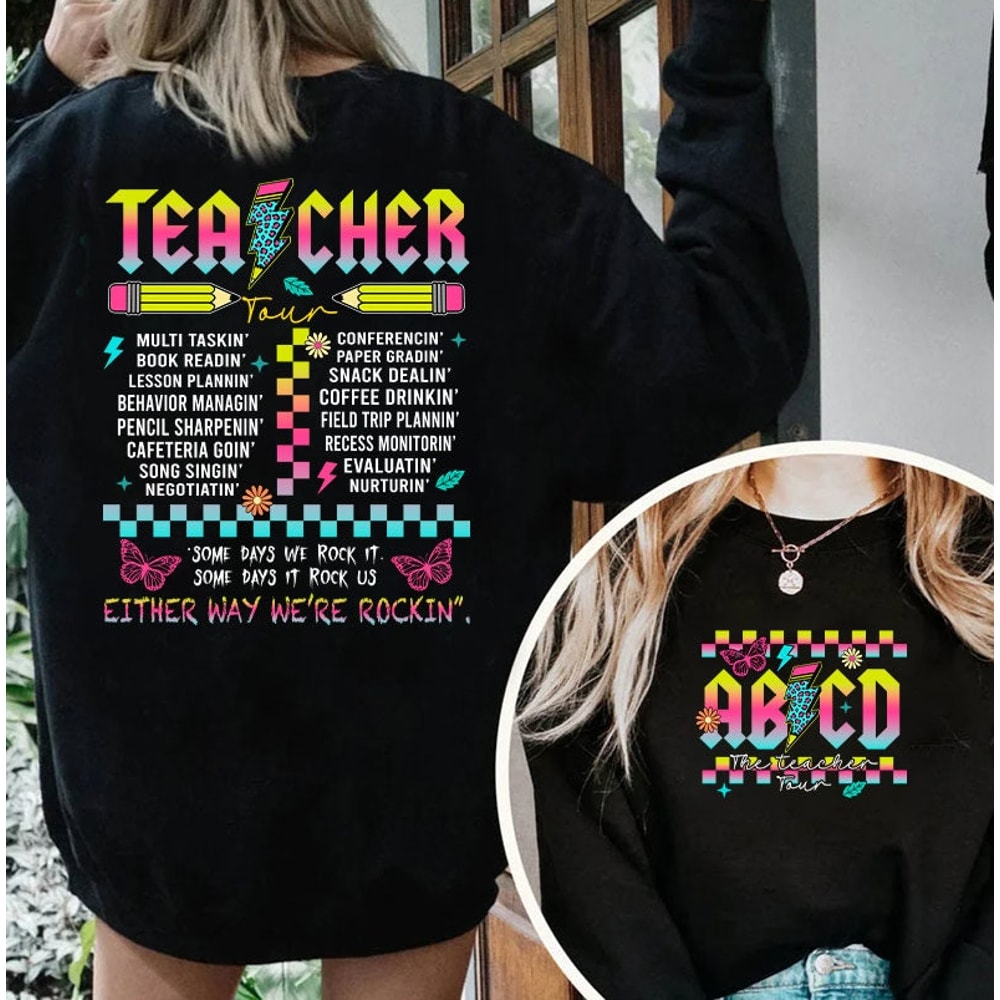 Retro Teacher Tour Png, ABCD Teacher Tour Png, Back To School, End of Year Pnh, Teacher Gift, Kindergarten Teacher Png, Elementary School 1.jpg