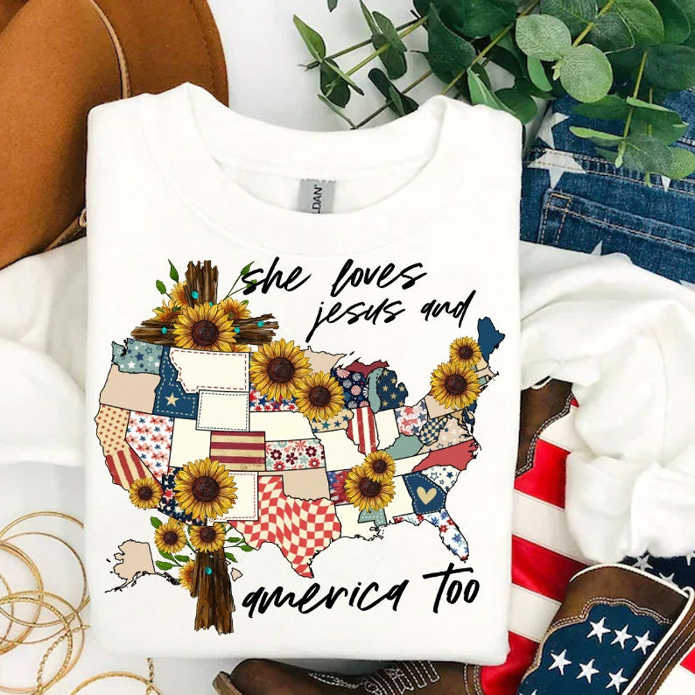 She Loves Jesus And America Too Png, 4th of july png, Independence Day png, Christian 4th of July Png, Jesus Lover America Png, Jesus png.jpg