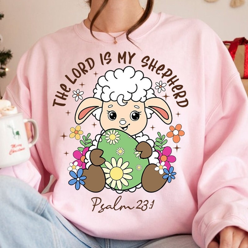The Lord is my Shepherd Png, Easter Sublimation Png, Lord's Prayer, png for Easter, Christian Png, Christian Easter png, Religious png.jpg