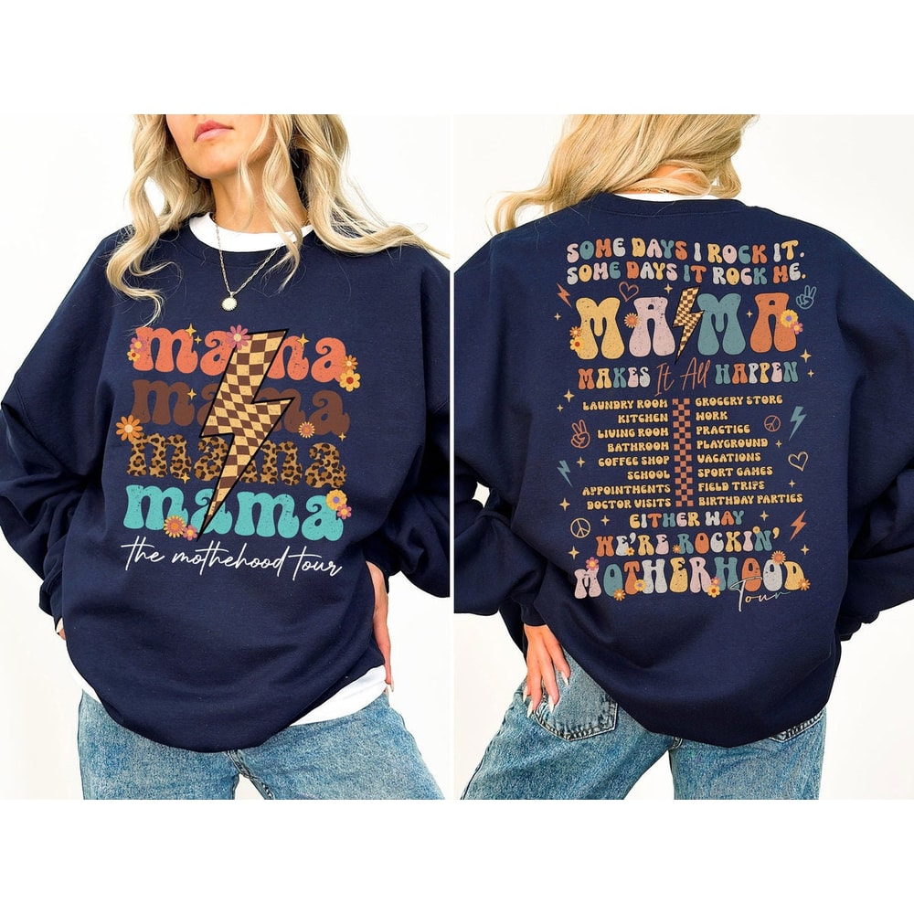 The Mama Tour PNG, Motherhood PNG, Some Days I Rock It Retro Mama png, Mother's Day Gift, Mama Rock Tour png, Mom Gift, design download.jpg