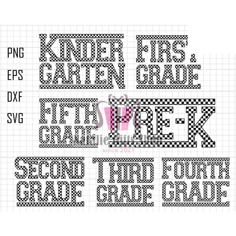 7 School Grade Svg Bundle, Happy First Day Of School Png, Back To School Bundle, Kindergarten Pre-K Svg, Digital Download, Teacher Svg.jpg