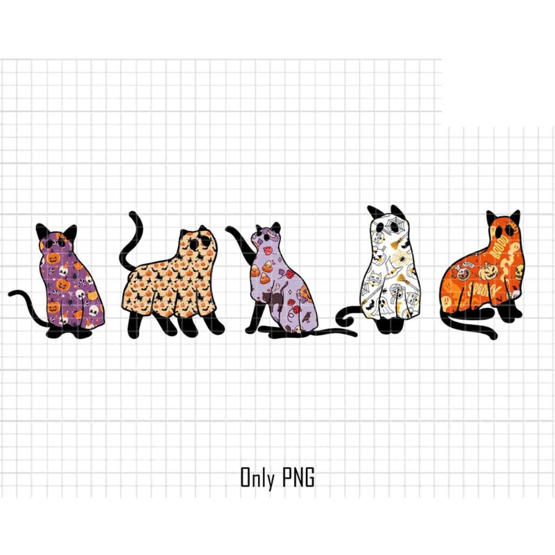 Black Cat Png, Cat Halloween Png, Ghost Cat Png, Trendy Halloween, Halloween Costume Png, Cat Lover Png, Halloween Gifts, Sublimation Design.jpg