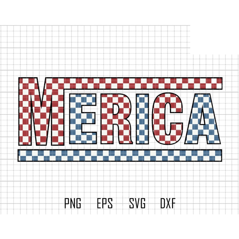 Checkered Merica SVG, Merica svg, America svg, Party in the USA Svg, Fourth of July svg, 4th of July svg, Independence Day svg, USA svg.jpg