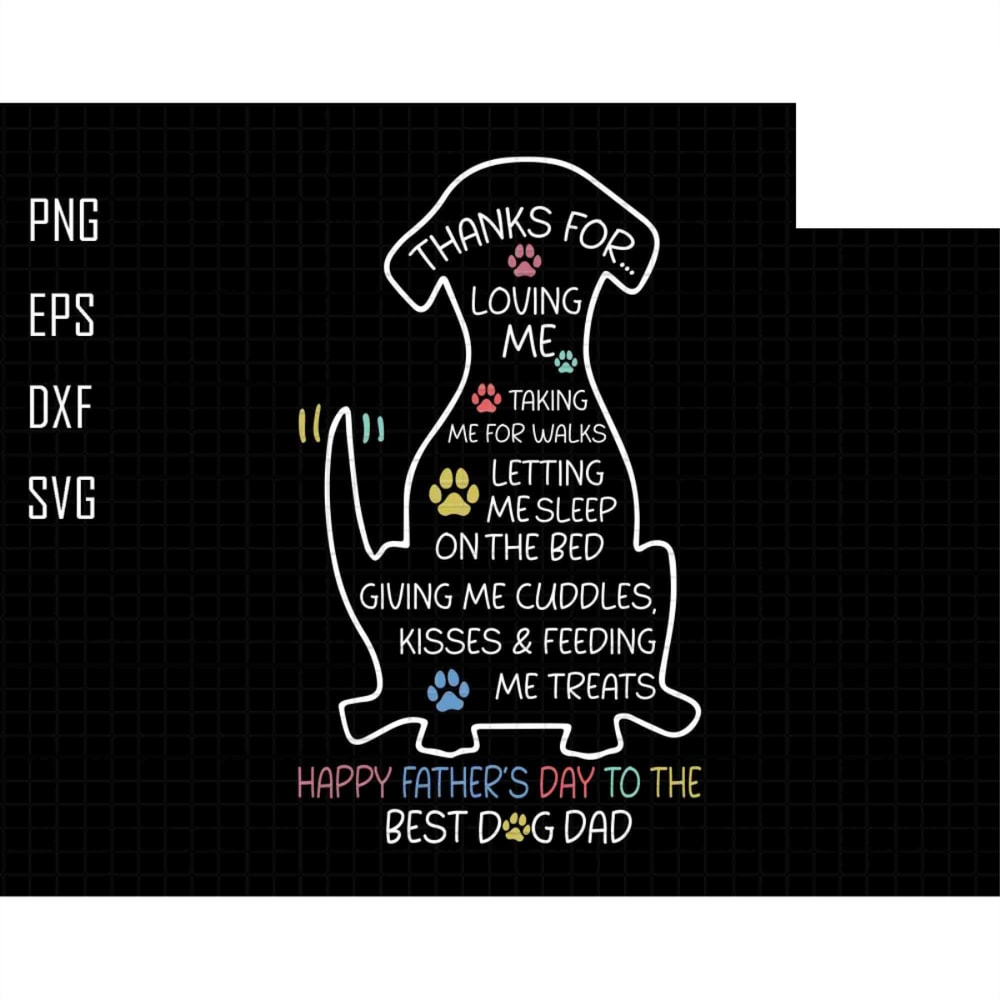 Happy Father's Day Svg, To The Best Dog Dad Svg, Gift For Dog Dad Papa Svg, Dog Lovers Svg, Best Dog Dad Ever Svg, The Dog Father, Dog Paw.jpg