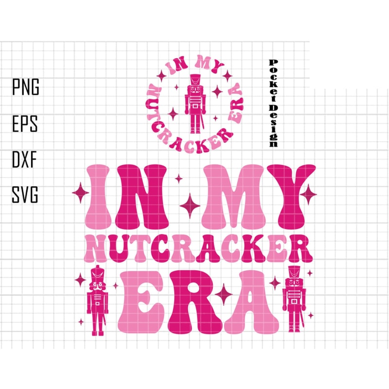 In My Nutcracker Era Svg, Nuts About Christmas Svg, Pink Cracker Christmas Svg, Preppy Nutcracker Svg, Christmas Nutcracker Svg, Silhouette.jpg