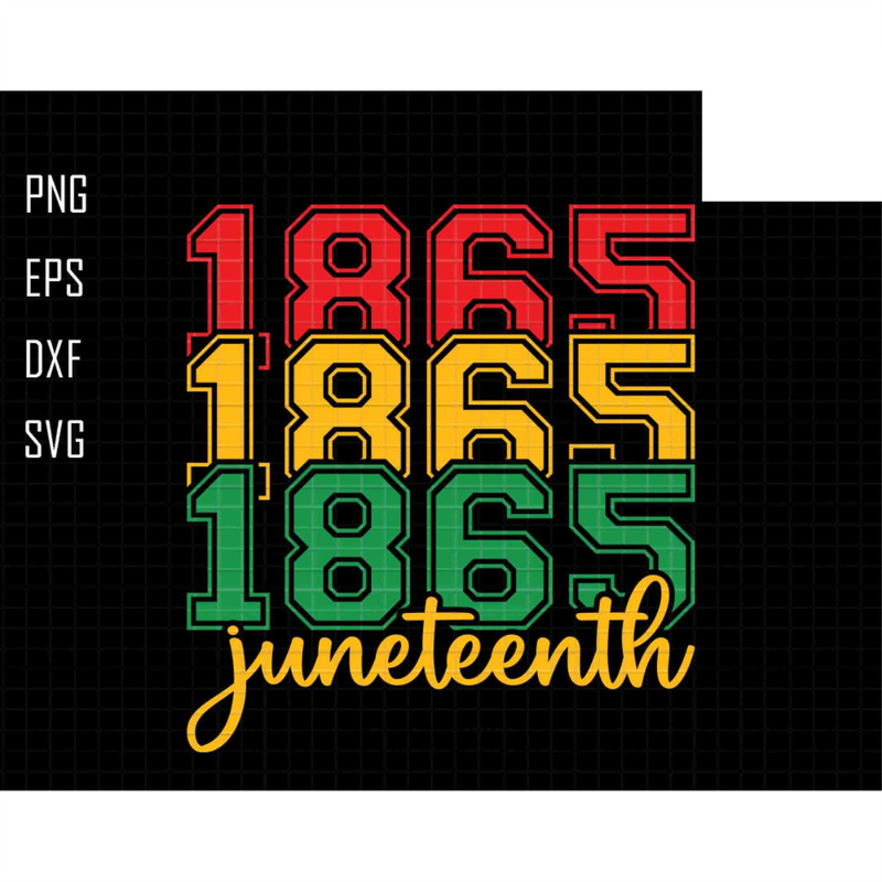 Juneteenth 1865 Svg Png, Melanin Svg, Juneteenth Svg, Black History Svg, Free-ishc1865 Svg, African American, Black Culture, Breaking Chain.jpg