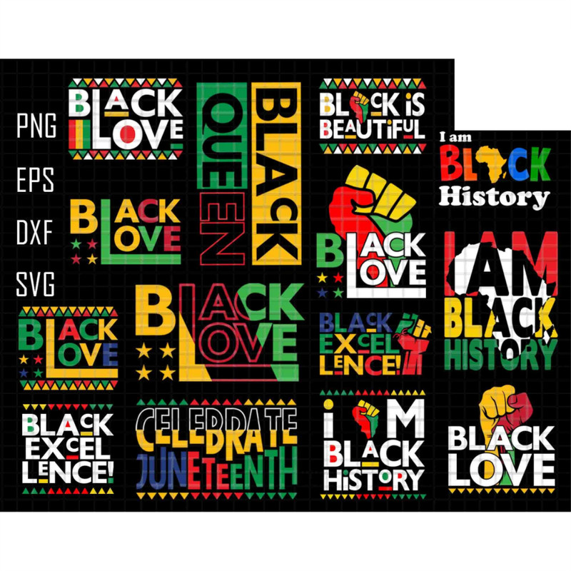 Juneteenth Svg Bundle, Black Love Svg, Juneteenth 1865 Svg, I Am Black history, Black Queen, Free-ish 1865, African American, Black Culture.jpg