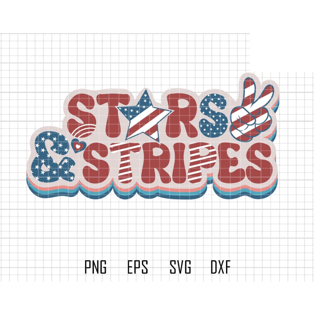 Retro 4th of July Svg, Stars Stripes Svg, Patriotic Svg, 4th Of July Svg, American Flag Svg, Independence Day, Kid 4th Of July, Party in USA.jpg