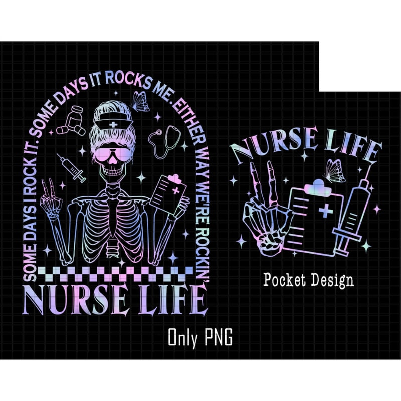 Some Days I Rock It Some Days It Rocks Me Png, Rocking Nurse Png, Funny Nurse Skeleton Png, Nurse Life Mode Png, Mama Skeleton Png, NursePng.jpg