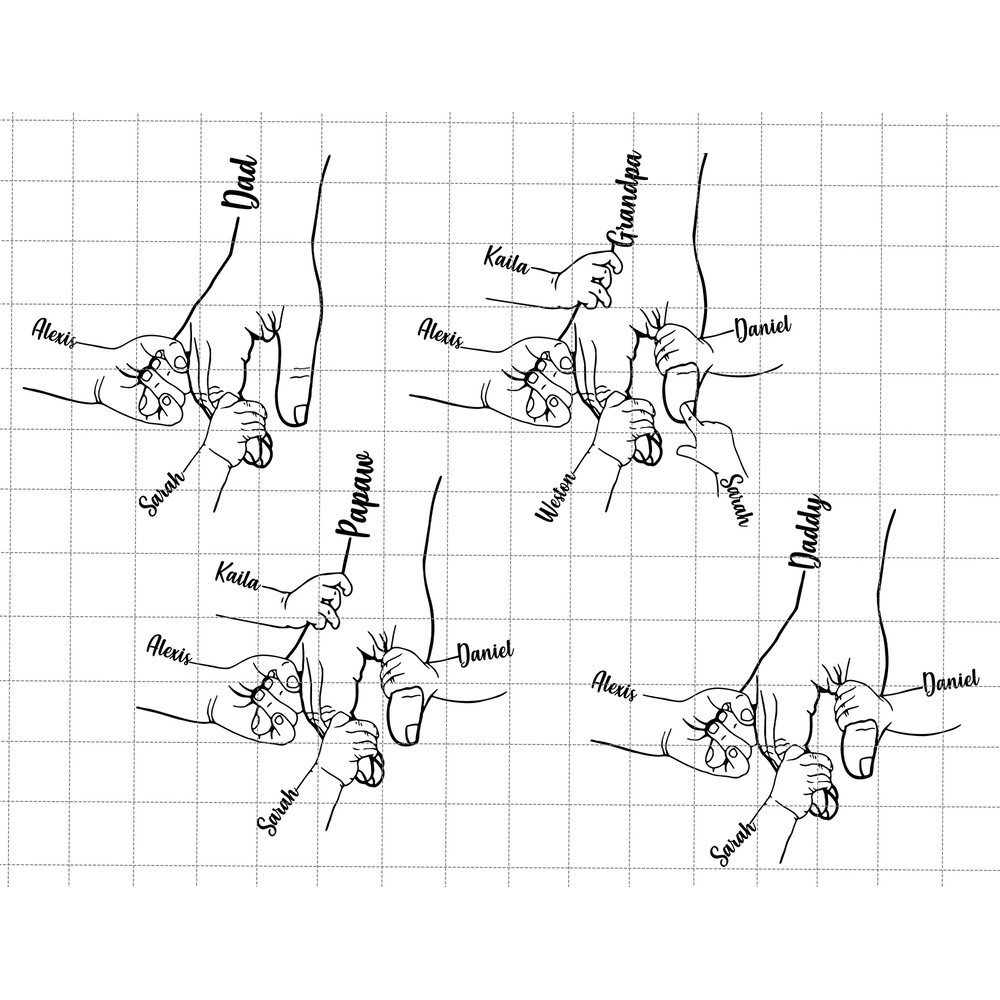 Bundle Personalized Dad Fist Bump Set Svg, Baby Toddler Kid, Fist Bump Dad Svg, Happy Father's Day Svg, Papa And Children Hand, Grandpa Gift.jpg