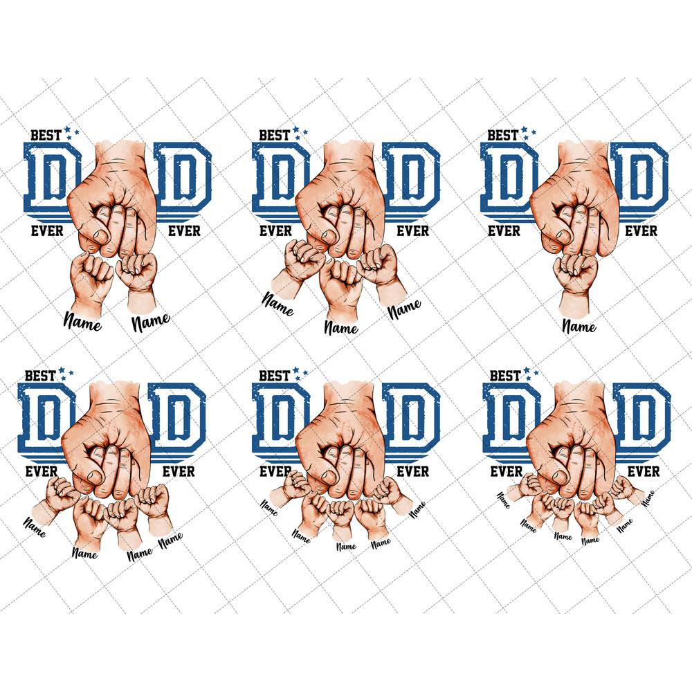Personalized Best Dad Ever Png, Fist Bump Set Png, Dad Hand Fist Bump Png, America Flag Design, Happy Father's Day, Sublimation File.jpg