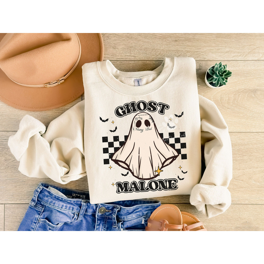 Ghost Malone PNG, SVG, Funny Ghost Instant Download, Sublimation Graphics, Clipart, Halloween SVG, Cute Ghost png, Fun Halloween Design.jpg