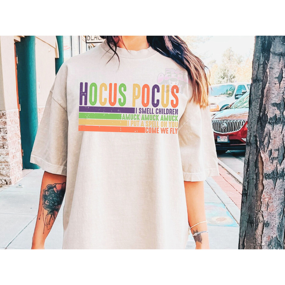 Groovy Hocus Pocus PNG SVG, Retro Halloween Sublimation, Sanderson Sisters It's Just a Bunch of, Fall Shirt PNG Design, Hocus Pocus Junkie.jpg