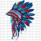 Aztec American Flag Color Headdress Png Sublimation Design, Indian Native American Headdress, Patriotic Indian Headdress Png Downloads.jpg