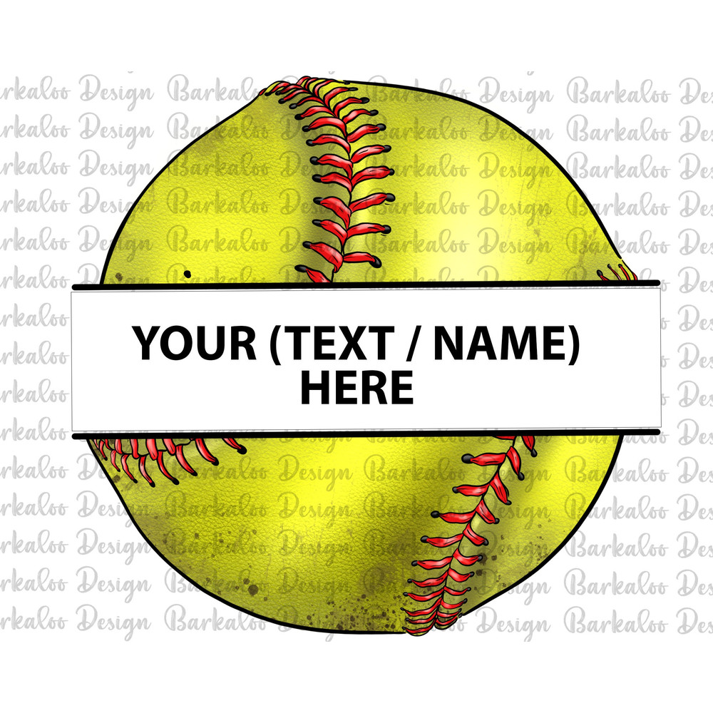 Customize Sport Ball Png Sublimation Design, Softball Ball Name Frame Png,Personalized Softball Ball Png Softball Player Name Png Downloads.jpg