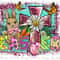 Easter Cross With Bunny Background Png Sublimation Design, Easter Day Png, Easter Rabbit Png, Western Daisy Cross Png, Easter Png Downloads.jpg