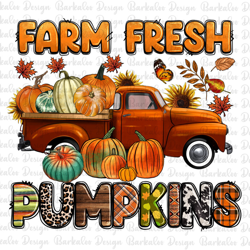 Farm fresh pumpkins truck png sublimation design download, Fall vibes png, Hello Fall png, Autumn png, Fall pumpkin png, designs download.jpg