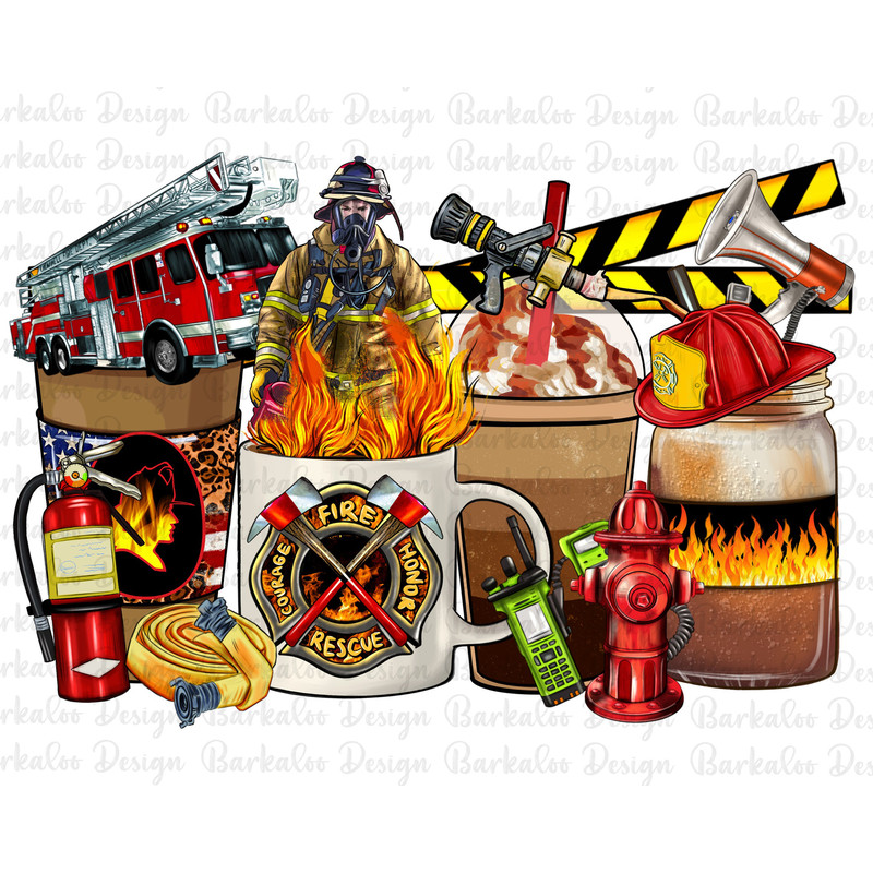 Firefighter coffee cups png sublimation design download, Firefighter png, coffee love png, coffee time png, sublimate designs download.jpg