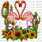 Flamingos With Cactus And Sunflowers Png Sublimation Design, Flamingo Png, Sunflowers Flamingo Png, Animal Design Png, Digital Download.jpg