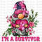 I'm A Survivor Gnome Png Sublimation Design, Breast Cancer Png, Cancer Gnome Png, Fight Cancer Png, Cancer Awareness Png, Digital Download.jpg