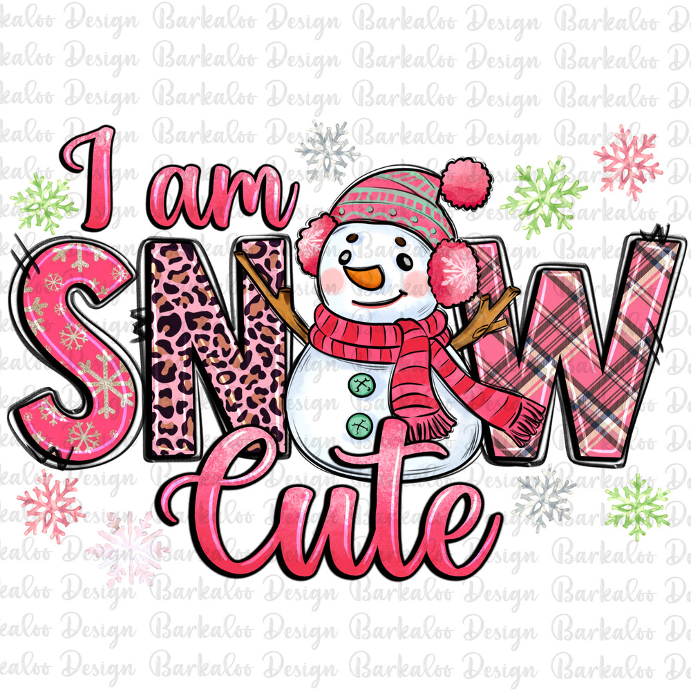I'm snow cute png sublimation design download, Merry Christmas png, Happy New Year png, winter snowman png, sublimate designs download.jpg
