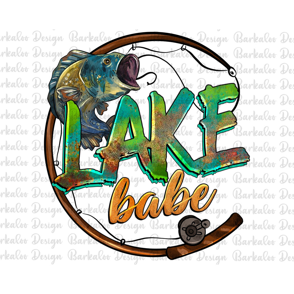 Lake Babe Png, Lake Png, Lake Life Sublimation Png, Fishing Png, Fishing Clipart,Fishing Man Png,Camping Clipart, Fish Png, Instant Download.jpg