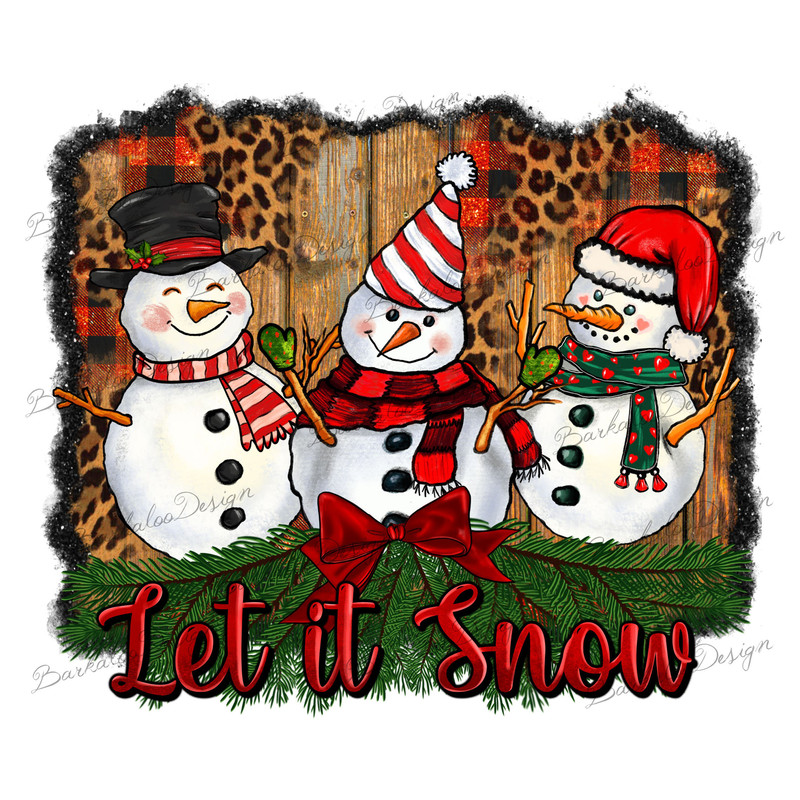 Let it Snow PNG Sublimation Design, Snowman PNG, Snomies Png, Baby it's Cold outside Snowman PNG, Western Christmas Png, Digital Download.jpg