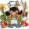 Lunch Lady Gnome Png Sublimation Design, Hand Drawn Gnome Png, Lunch Lady Life Clipart, Gnome Png, Cooking Gnome Png, Digital Download.jpg