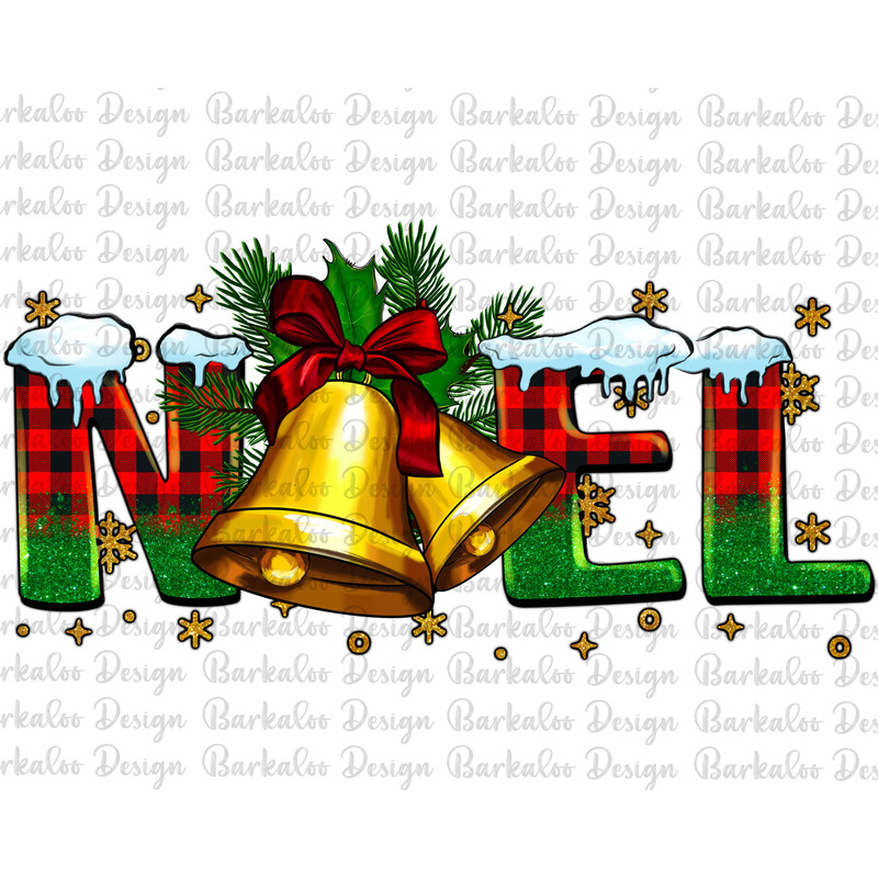 Noel Christmas Bells Png Sublimation Design, Christmas Png, Glitter Christmas Png, Noel Christmas Bells Png, Merry Christmas Png Download.jpg
