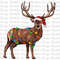 Santa Hat Christmas Light Reindeer PNG Sublimation Design, Reindeer PNG,Reindeer Rudolph Sublimation,Christmas Reindeer Png,Digital Download.jpg