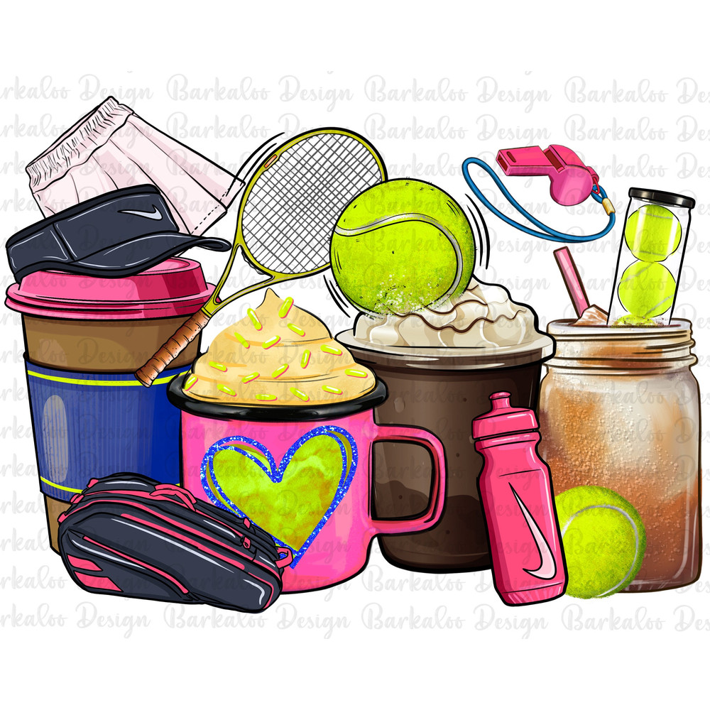 Tennis coffee cups png sublimation design download, Tennis png, game day png, coffee love png, Tennis game png, sublimate designs download.jpg