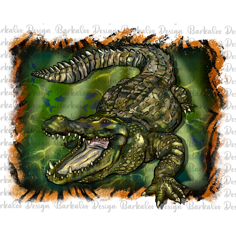 Western Alligator Background Png Sublimation Design, Alligator Tiger Background Png, Alligator Under The Water Background Png Downloads.jpg