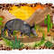 Western Armadillo Background Png Sublimation Design, Leopard Frame Armadillo Background Png, Armadillo Png, Texas Armadillo Png Downloads.jpg