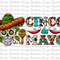Western Cinco De Mayo Skull Png Sublimation Design, Mexican Festival Png, Cowhide Serape Leopard Cinco De Mayo Png, Digital Download.jpg