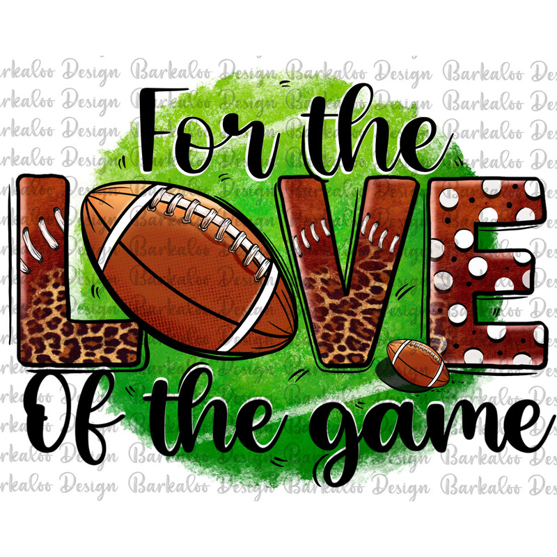 Western For The Love Of The Game Png Sublimation Design, Love Football Png, Western Leopard Love Football Png, Football Png Downloads.jpg
