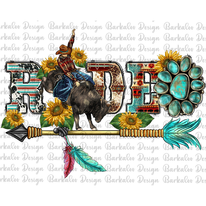 Western Rodeo Png Sublimation Design, Rodeo Bullfighter Png, Rodeo Png, Gemstone Rodeo Png, Aztec And Serape Rodeo Png, Digital Downloads.jpg