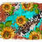 Western Sunflowers Turquoise Cowhide Background Png Sublimation Design, Western Png Background, Western Png, Background Png,Digital Download.jpg