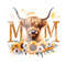 Mom Highland Cow PNG, Mama Clipart, Mother's Day Heifer Cow PNG, Sunflower Sublimation Design, DTF Digital Download, Shirt Design, Mug, Wrap.jpg