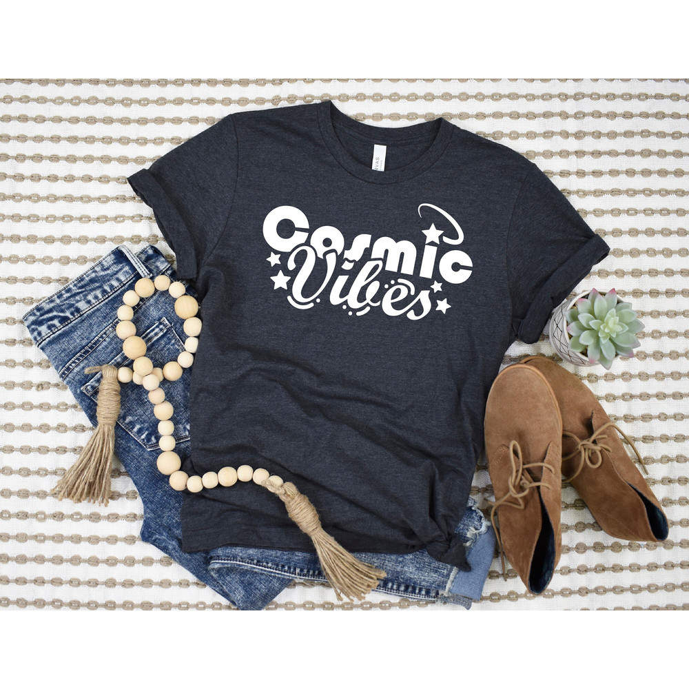 Cosmic Vibes Celestial T-shirt, Celestial Shirt, Retro Shirt, Cosmos Shirt, Vintage Inspired, Christmas Gift, Stars and Planet Tee, Comet.jpg