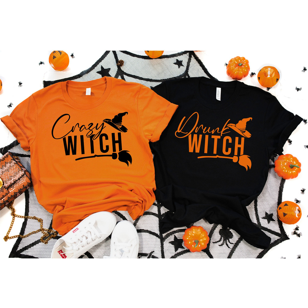 Crazy Witch, Drunk Witch Shirts, halloween custom shirt, Halloween shirt, Women Halloween shirt, Halloween Group Shirts, halloween shirt.jpg