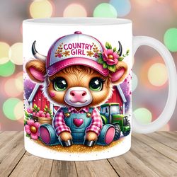 highland cow mug custom, 11oz and 15oz mug