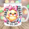 One Cute Chick Mug Wrap, 11oz & 15oz Mug Template, Retro Mug Sublimation Design, Vintage Mug Wrap Template, Instant Digital Download PNG.jpg