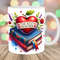 The Best Teacher Mug Wrap, 11oz And 15oz Mug Template, Heart Mug Sublimation Design, Book Mug Wrap Template, Instant Digital Download PNG.jpg